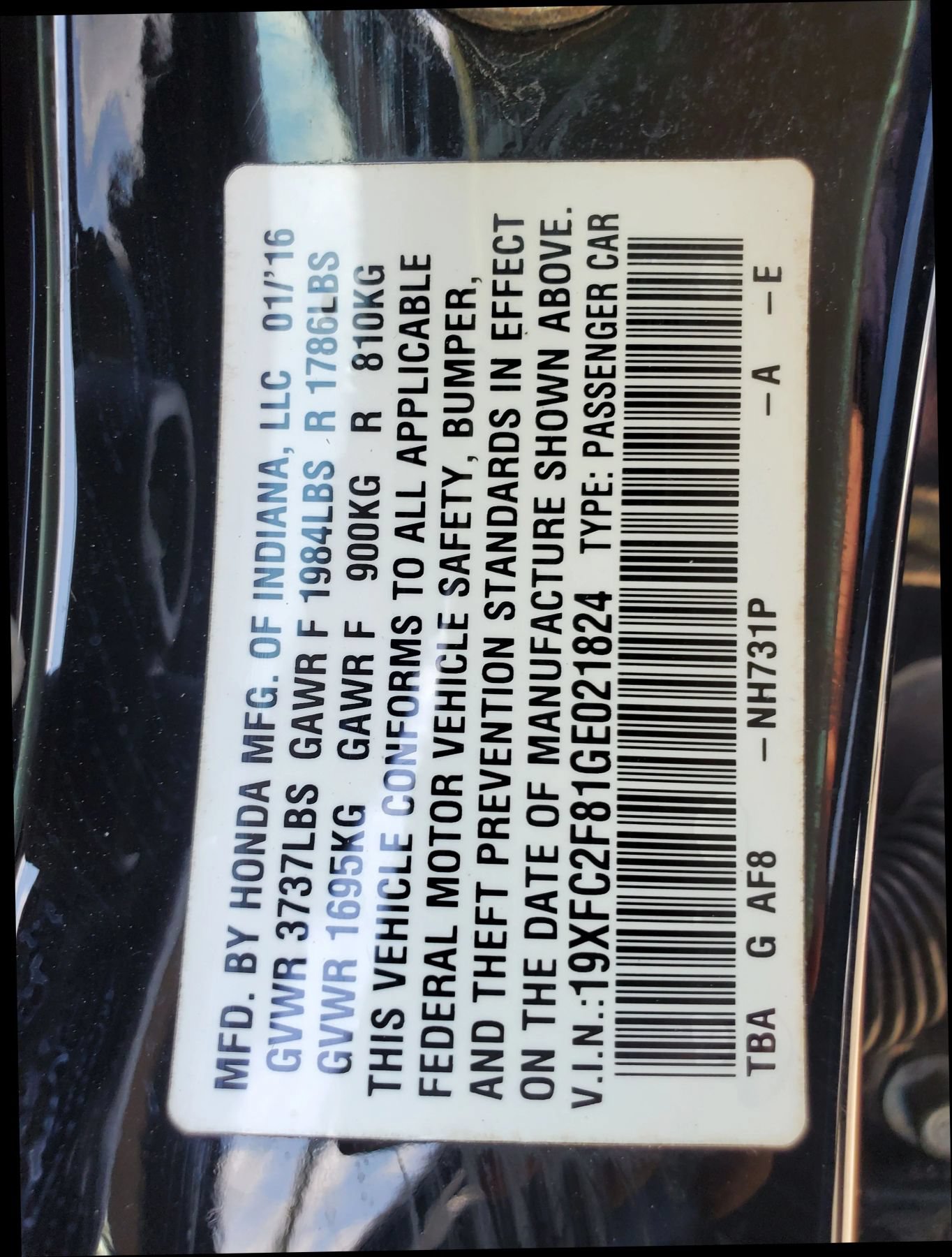 Used 2016 Honda Civic EX image 54