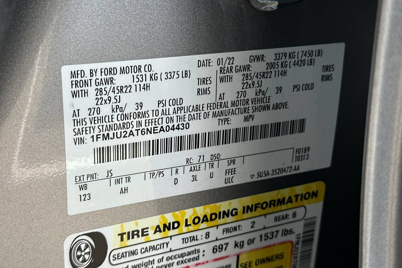 Certified 2022 Ford Expedition Limited AWD/4WD image 30