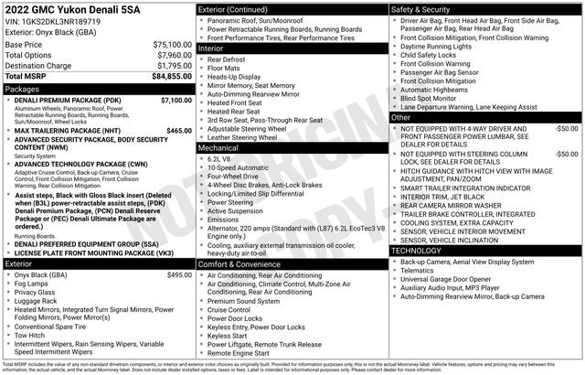 Certified 2022 GMC Yukon Denali w/ Denali Premium Package image 27