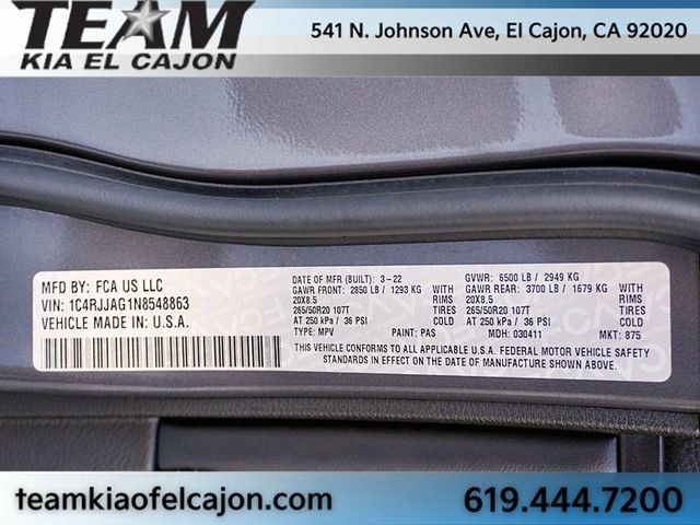 Used 2022 Jeep Grand Cherokee L Laredo image 34
