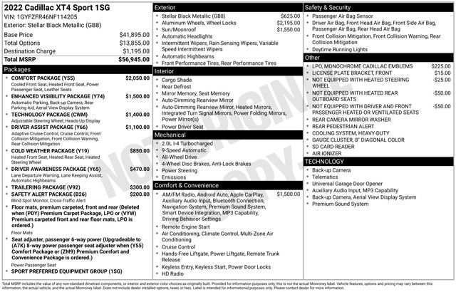 Used 2022 Cadillac XT4 Sport w/ Comfort Package image 41