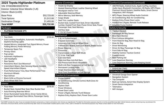 Used 2025 Toyota Highlander Platinum image 18