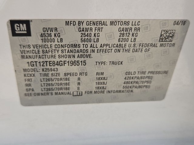Used 2016 GMC Sierra 2500 SLT w/ Duramax Plus Package AWD/4WD image 20