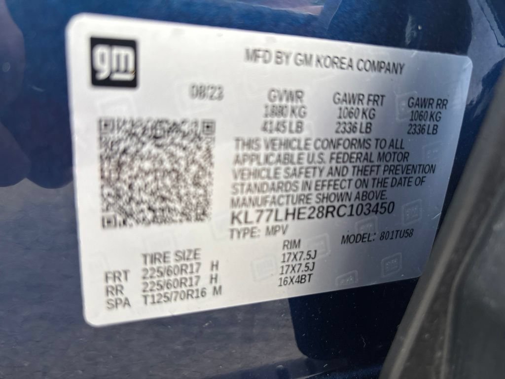 Used 2024 Chevrolet Trax LT w/ Sunroof Package FWD image 10