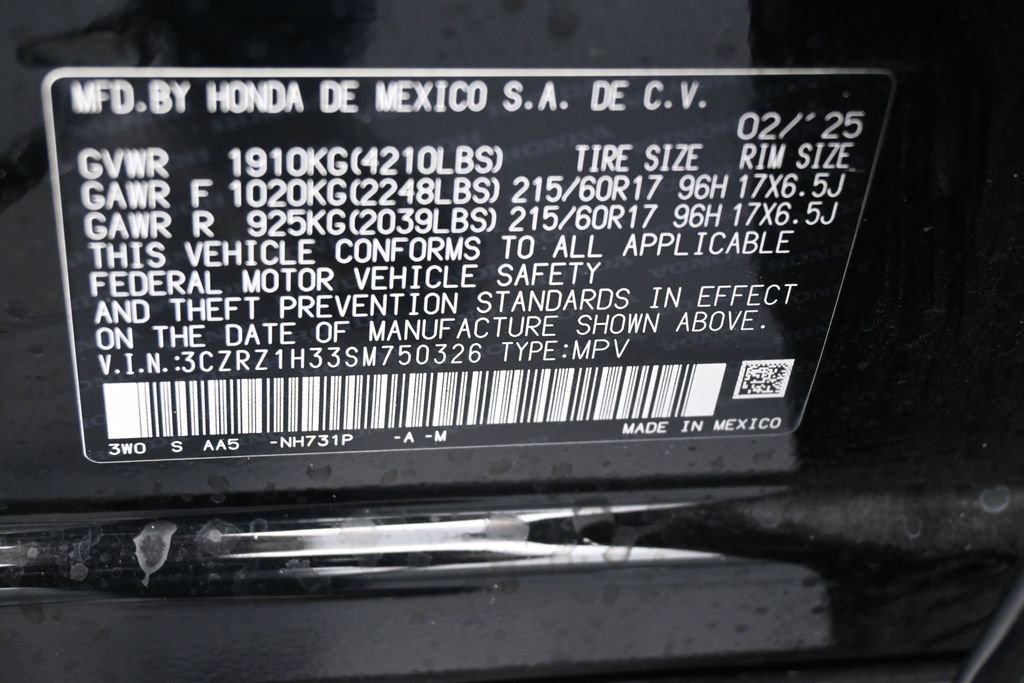 Used 2025 Honda HR-V LX image 17