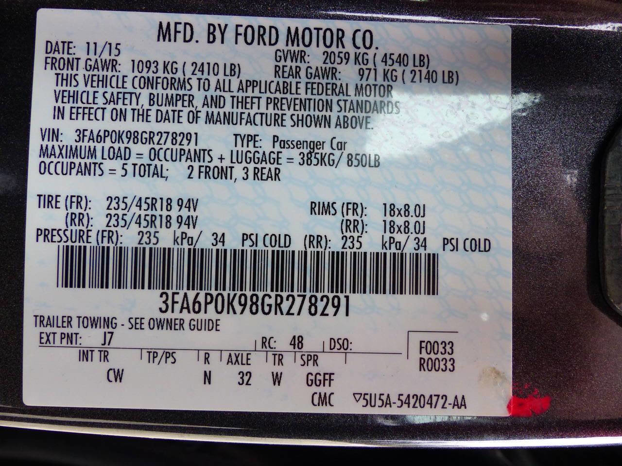 Used 2016 Ford Fusion Titanium image 24