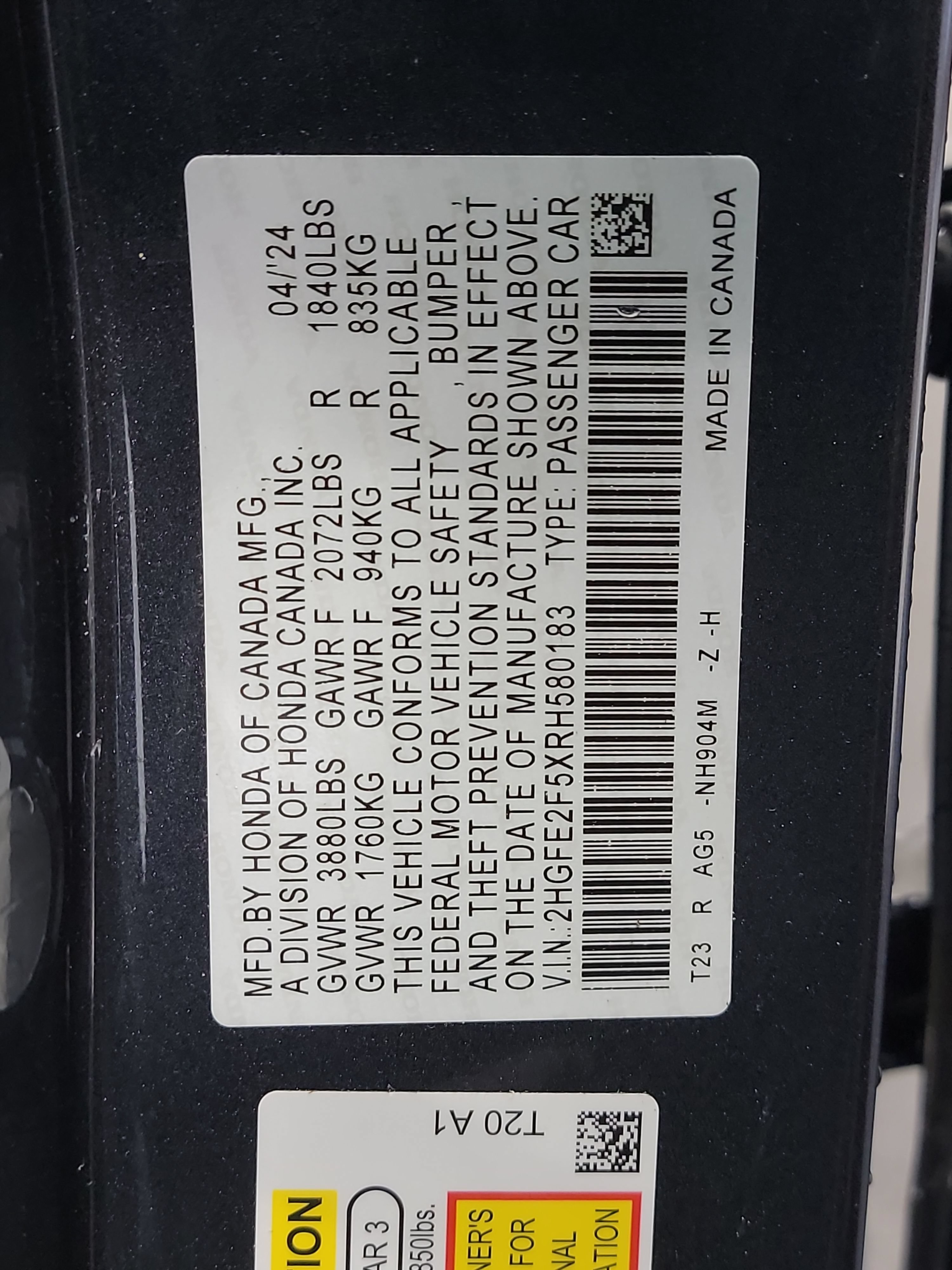 Used 2024 Honda Civic Sport image 32