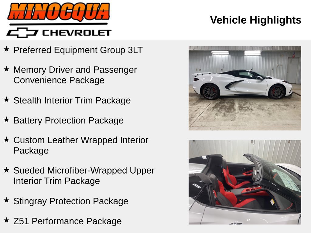 Used 2026 Chevrolet Corvette Stingray Premium Conv w/ Z51 Performance Package RWD image 2