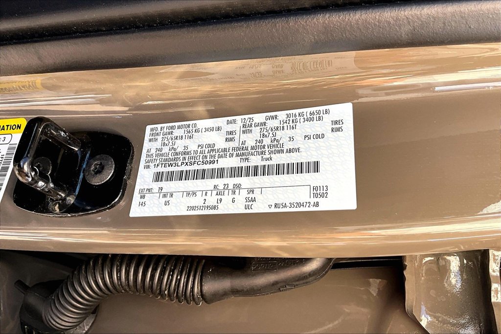 Used 2025 Ford F150 XLT w/ Equipment Group 302A MID AWD/4WD image 19