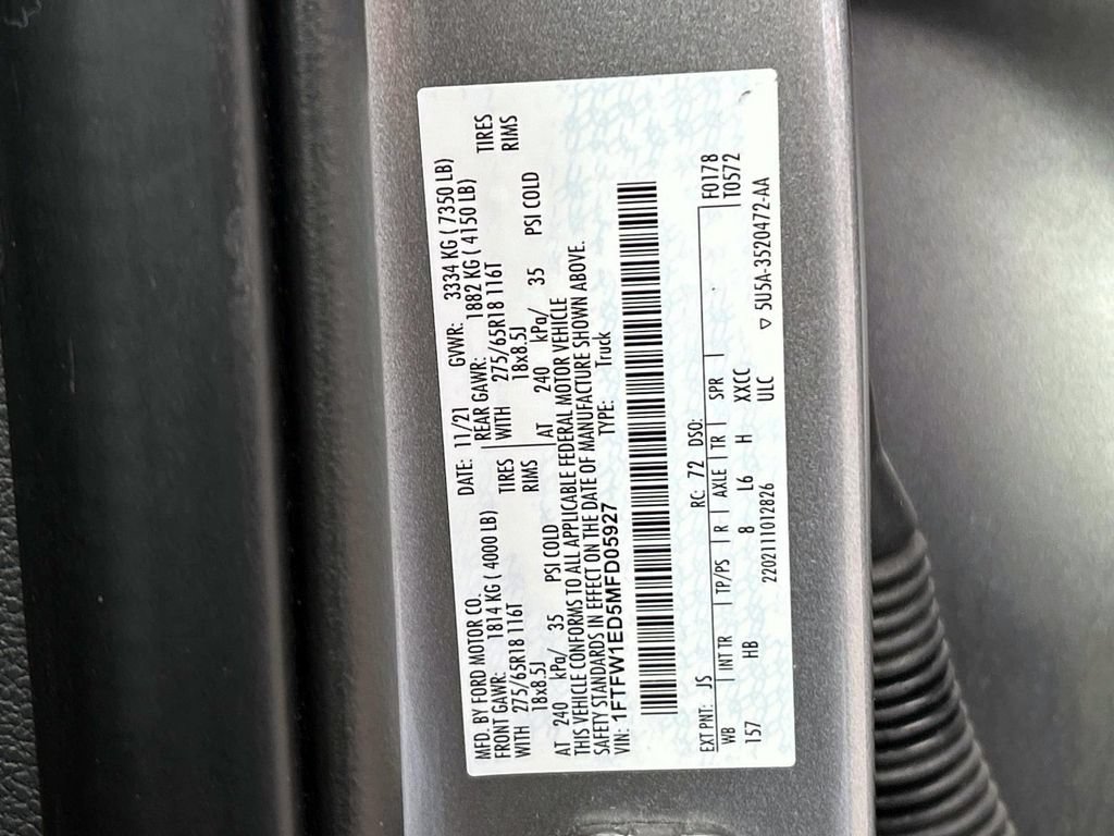 Used 2021 Ford F150 Lariat w/ Equipment Group 502A High AWD/4WD image 10