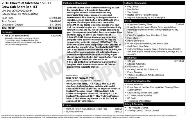 Used 2016 Chevrolet Silverado 1500 LT w/ All Star Edition image 36