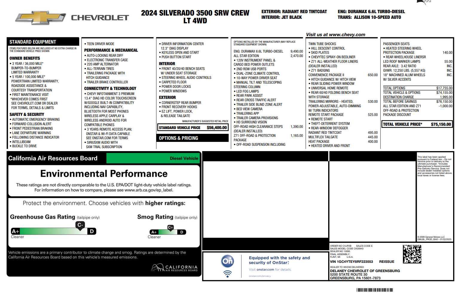 Certified 2024 Chevrolet Silverado 3500 LT w/ All Star Edition AWD/4WD image 4