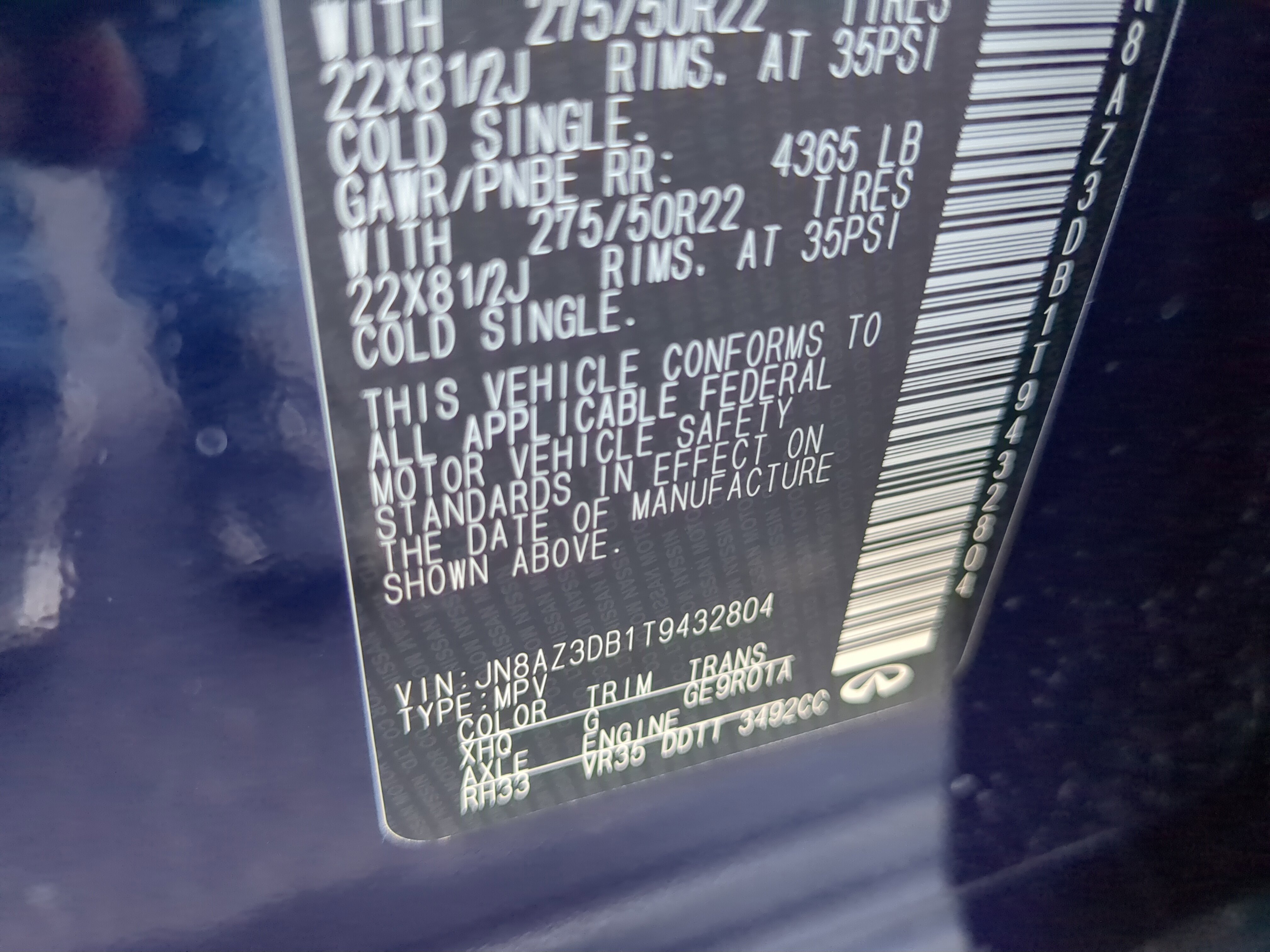 New 2026 INFINITI QX80 4WD w/ Sport Exterior Package image 36