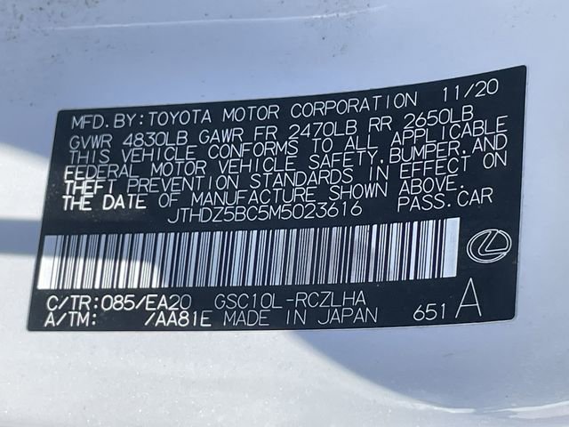 Used 2021 Lexus RC 350 w/ Premium Package RWD image 27