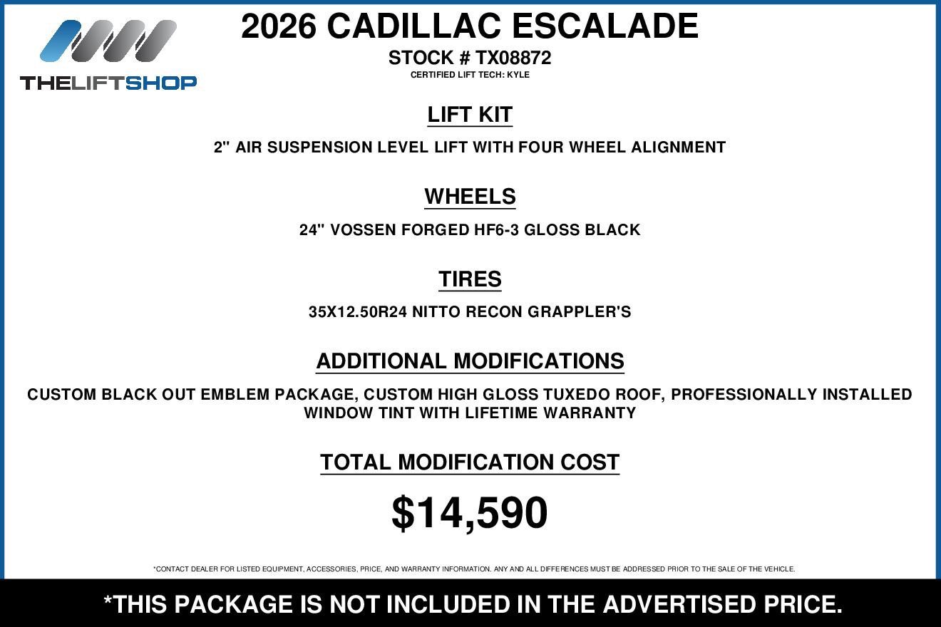 Used 2026 Cadillac Escalade Platinum Sport w/ LPO, ONYX Package image 2