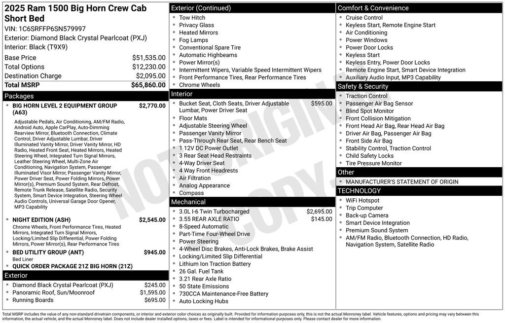 Used 2025 RAM 1500 Big Horn AWD/4WD image 9