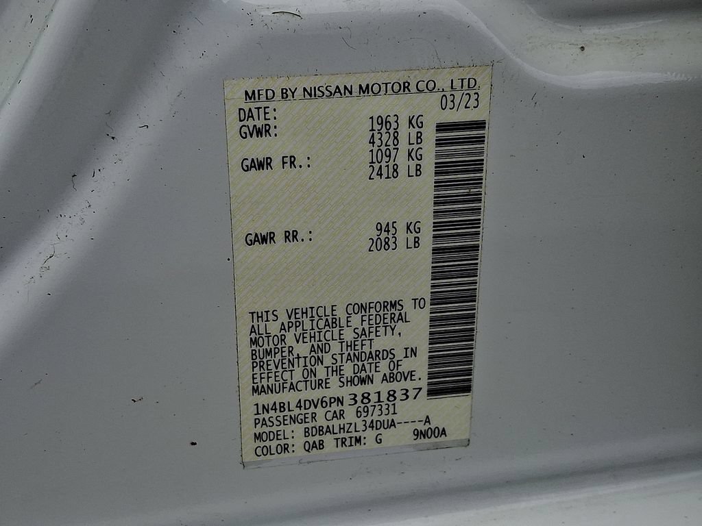 Certified 2023 Nissan Altima 2.5 SV FWD image 27