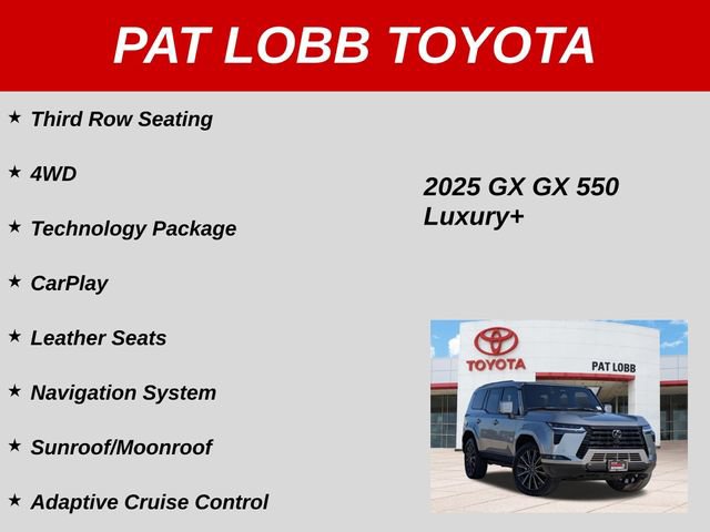 Used 2025 Lexus GX 550 w/ Accessory Package (2T) AWD/4WD image 40