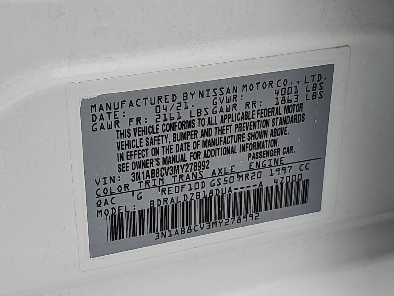 Used 2021 Nissan Sentra SV FWD image 40