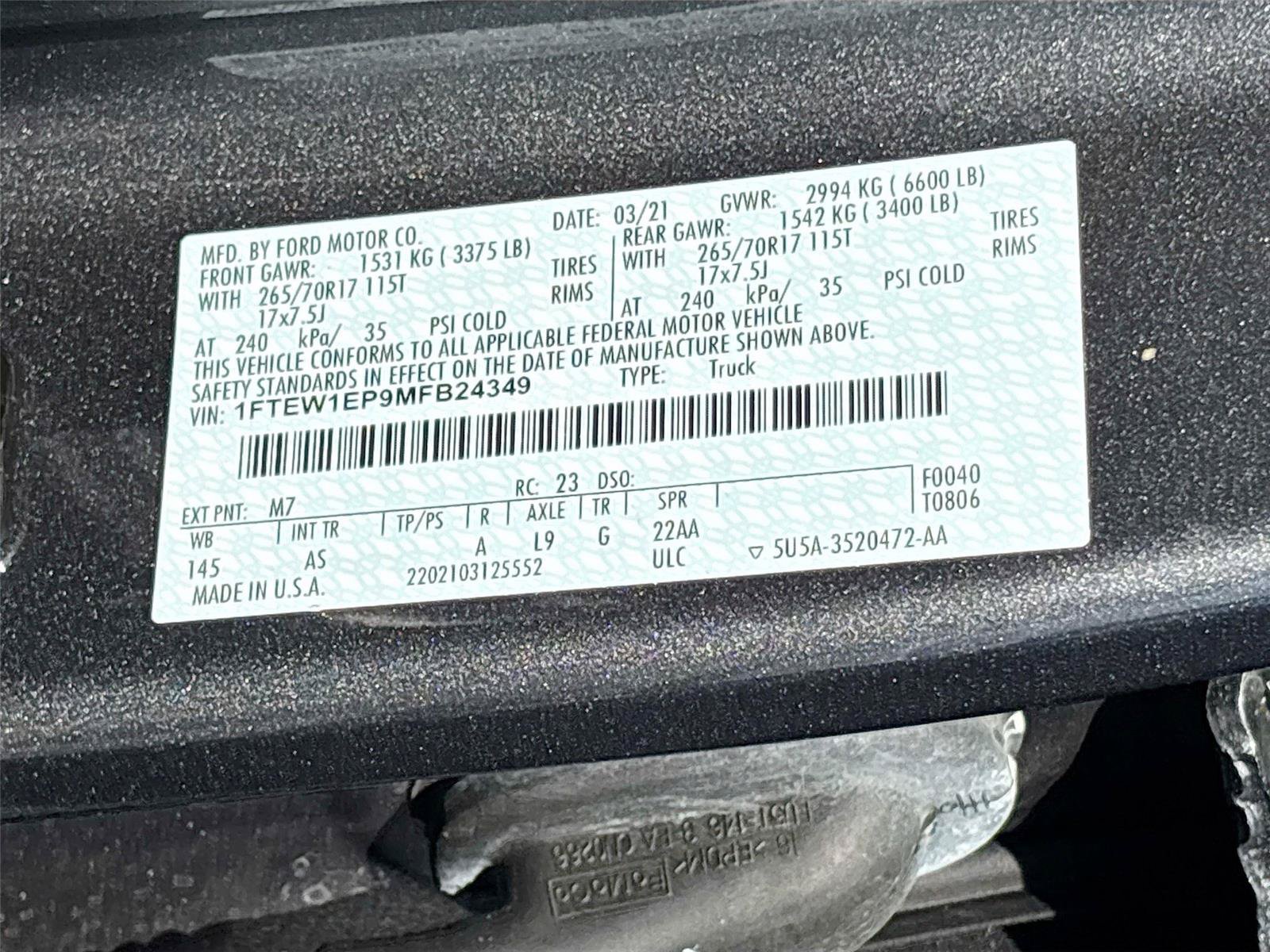 Used 2021 Ford F150 XL w/ Trailer Tow Package AWD/4WD image 29