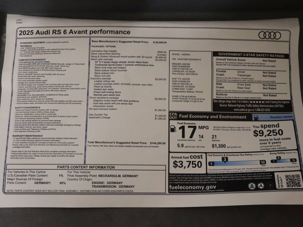 New 2025 Audi RS 6 performance image 9