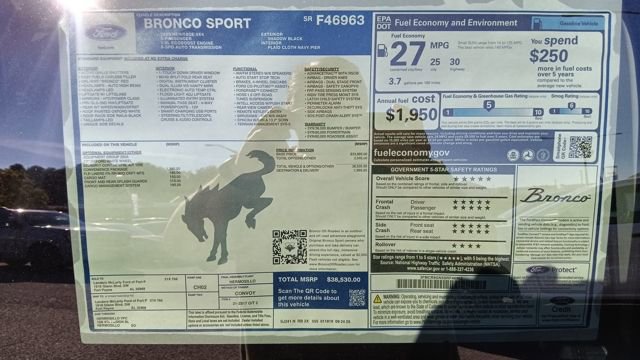 New 2025 Ford Bronco Sport Heritage w/ Convenience Package image 31