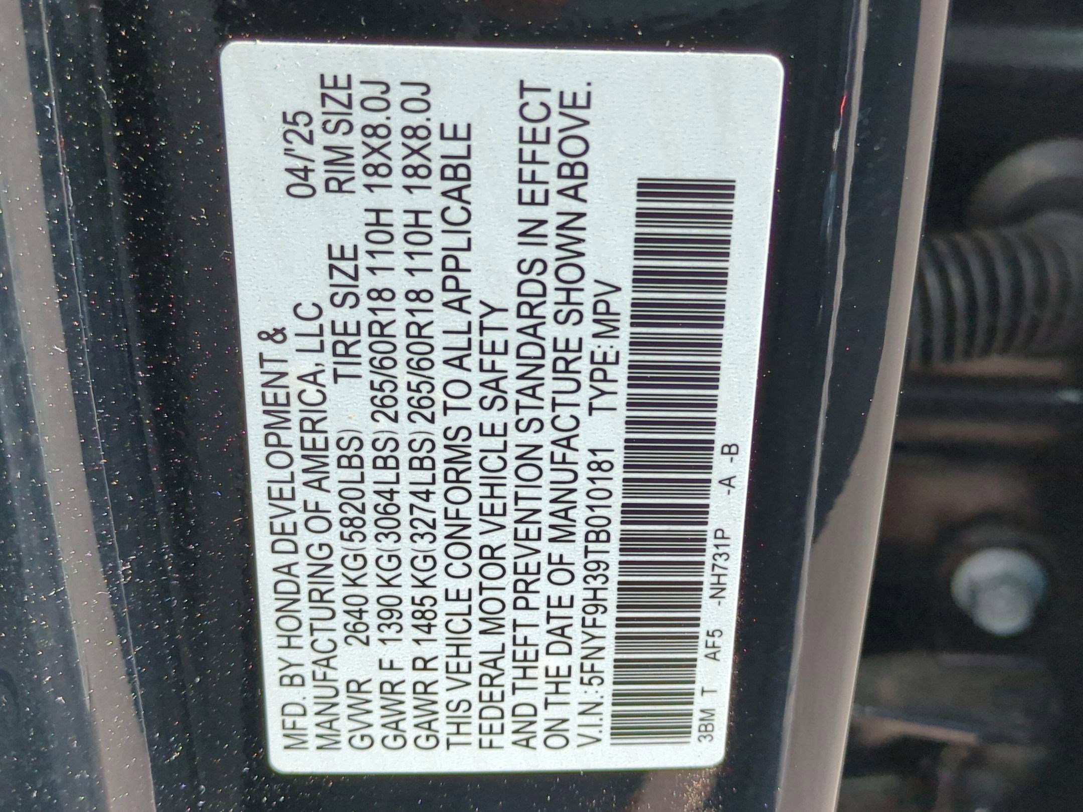 New 2026 Honda Passport RTL image 21