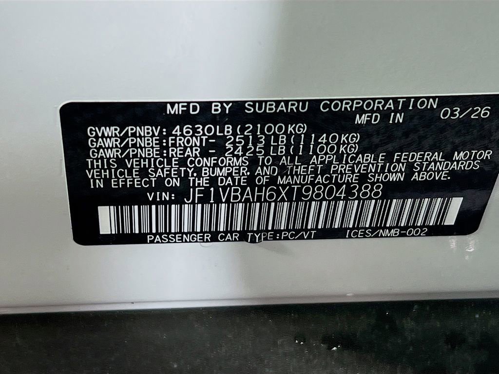 New 2026 Subaru WRX Premium AWD/4WD image 23