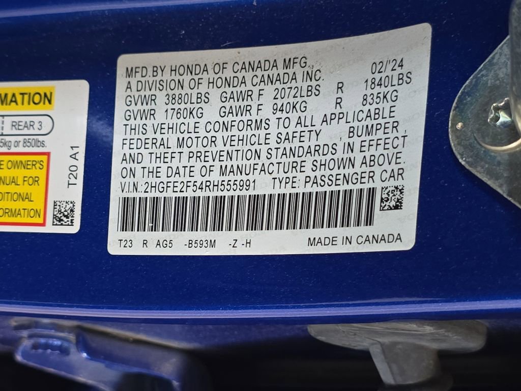 Used 2024 Honda Civic Sport image 32