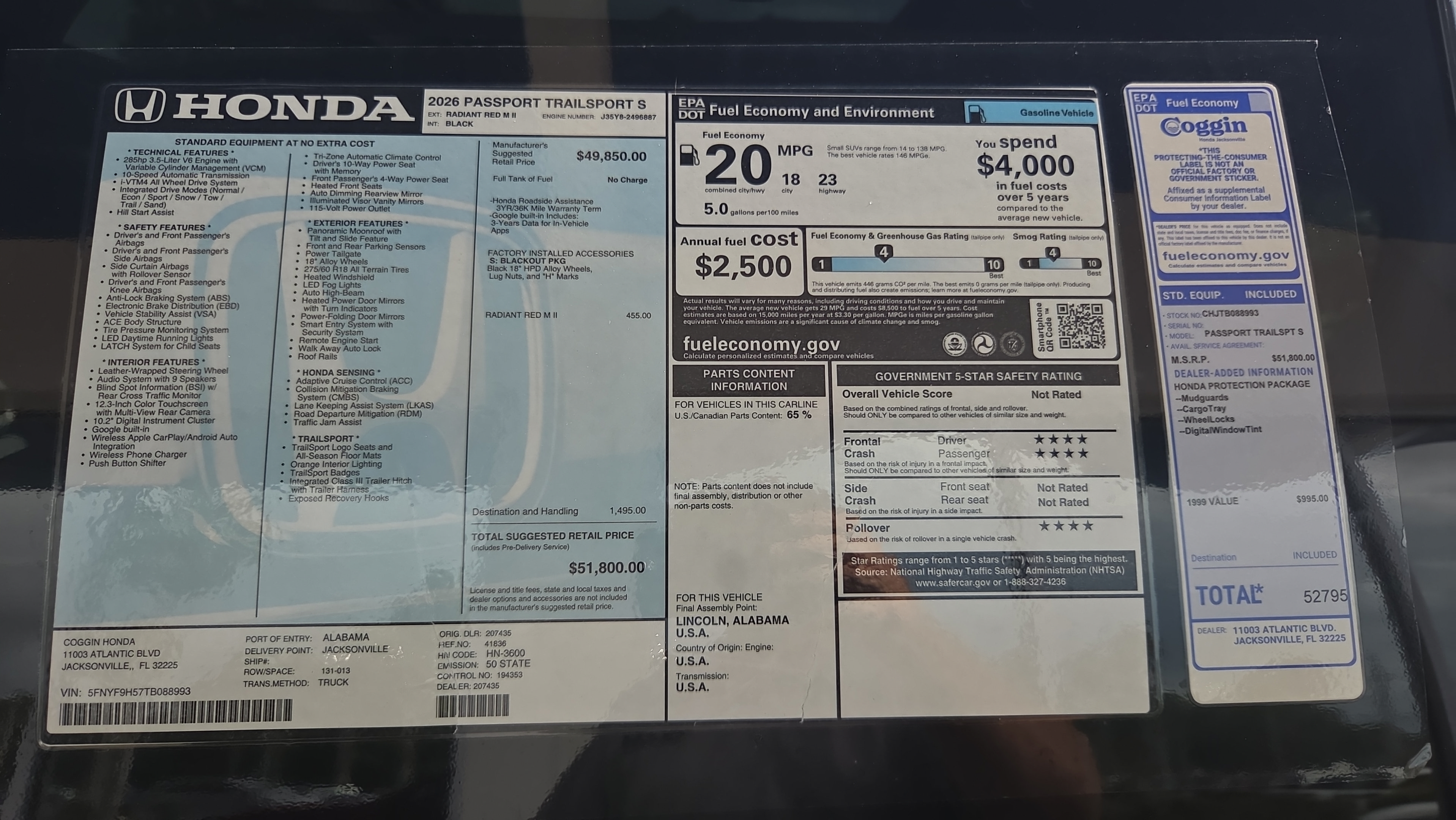 New 2026 Honda Passport TrailSport image 13
