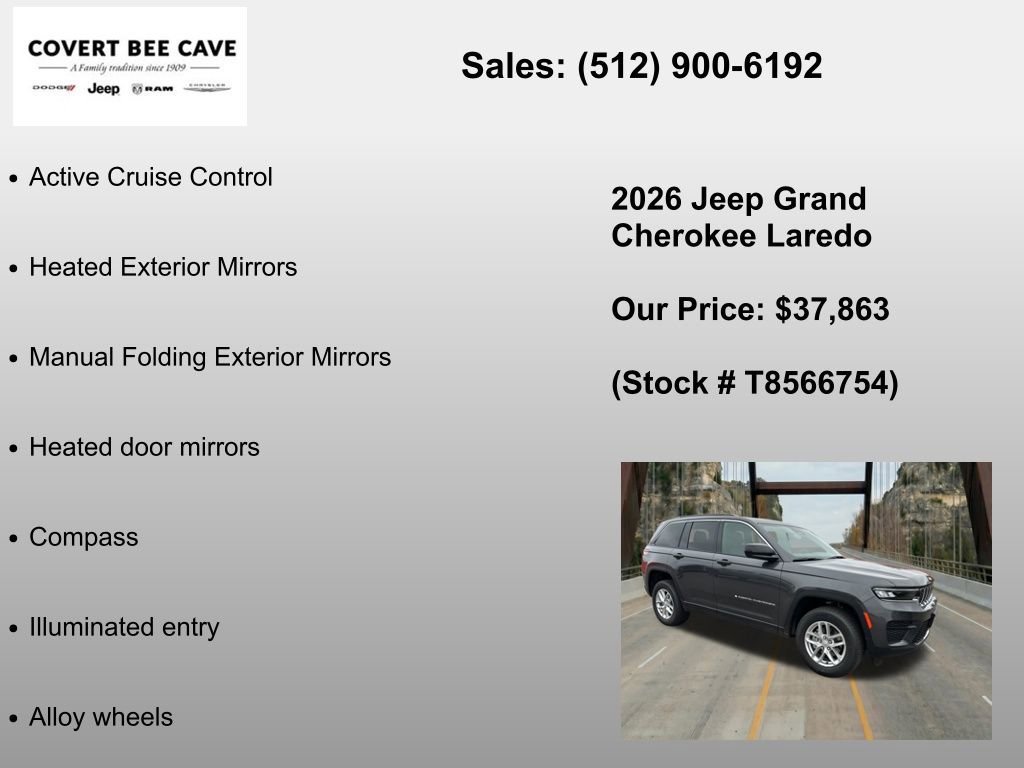 New 2026 Jeep Grand Cherokee Laredo RWD image 12