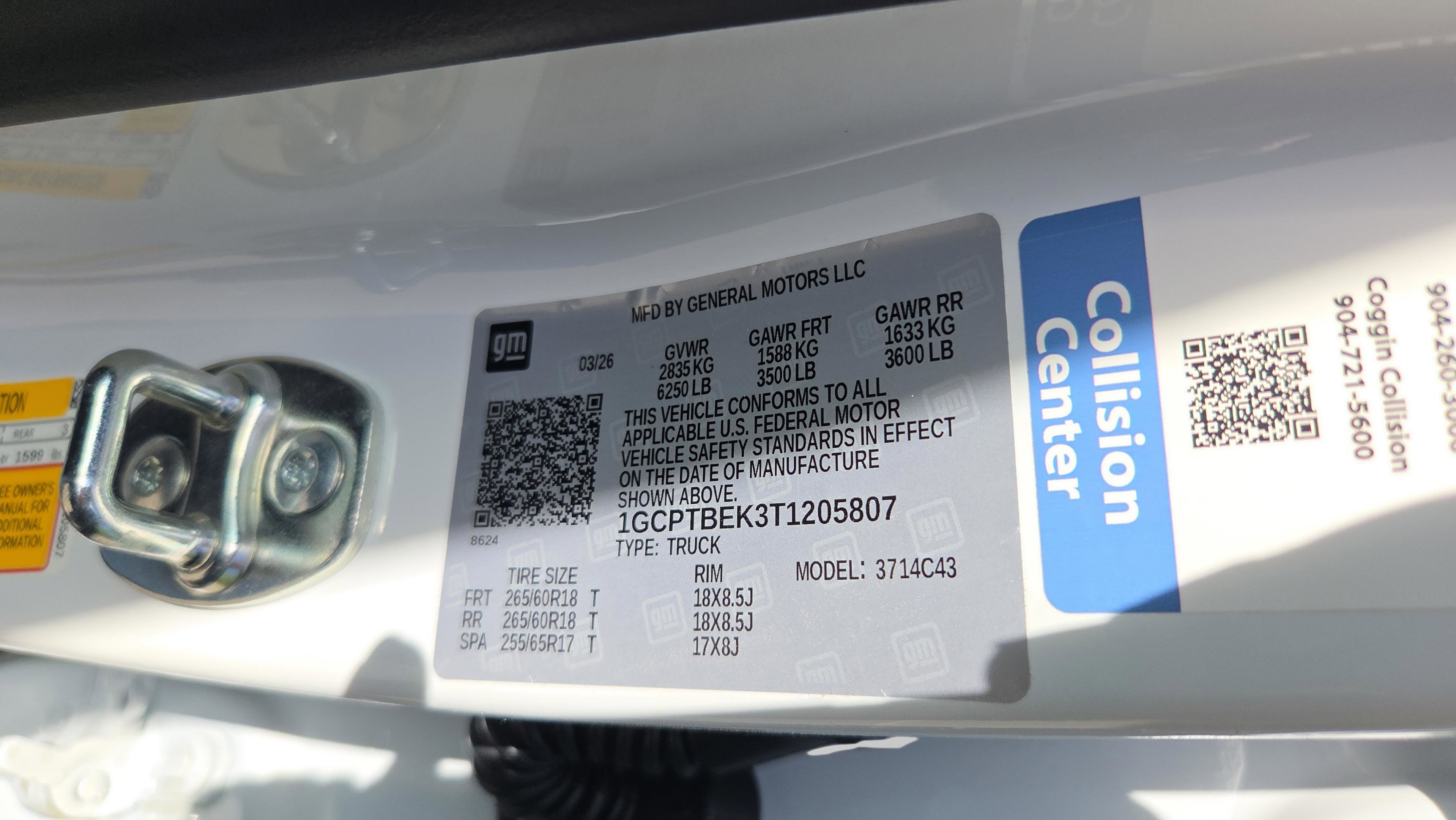 New 2026 Chevrolet Colorado W/T AWD/4WD image 17