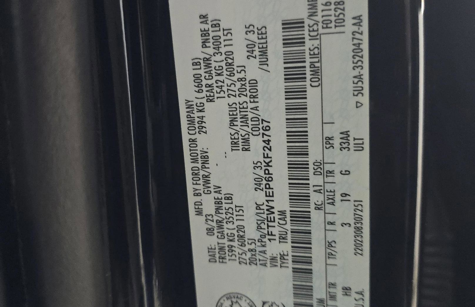 Used 2023 Ford F150 Lariat w/ Equipment Group 502A High image 19