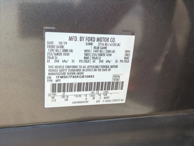 Used 2019 Ford Explorer Limited w/ Class III Trailer Tow Package image 30