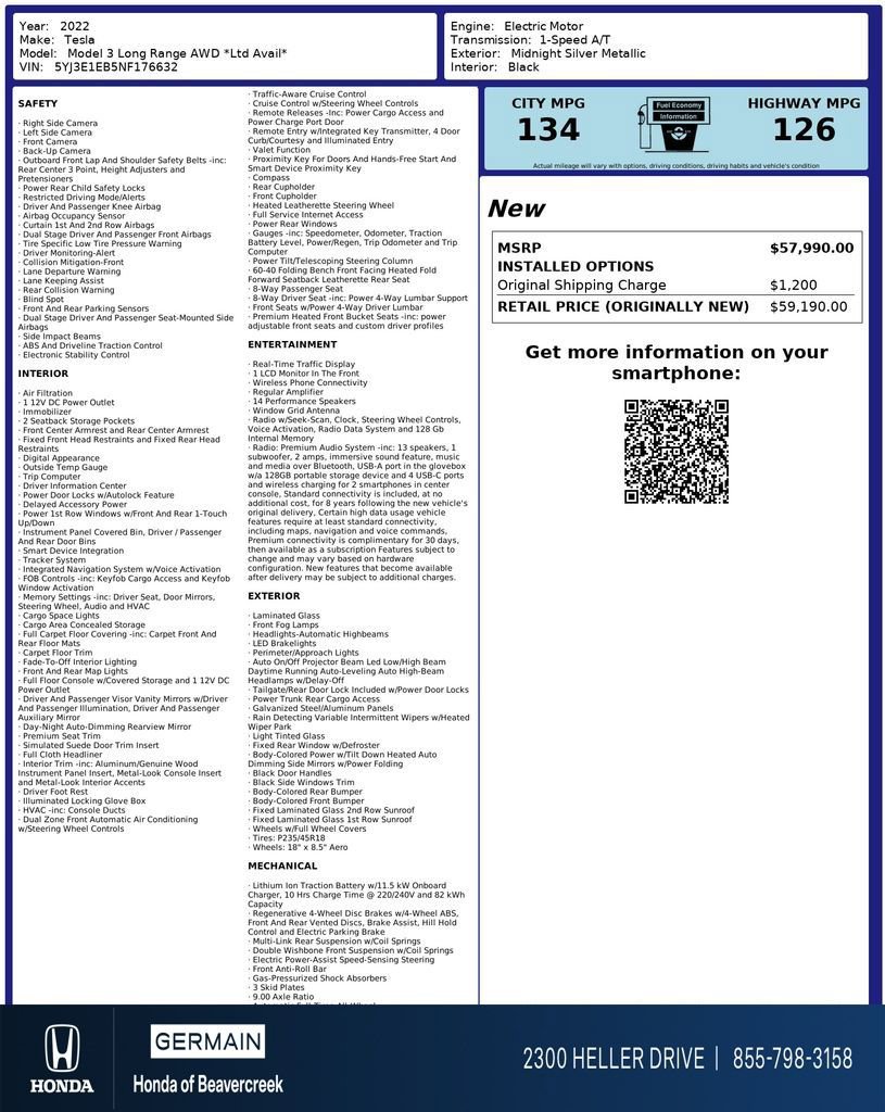 Used 2022 Tesla Model 3 Long Range image 35