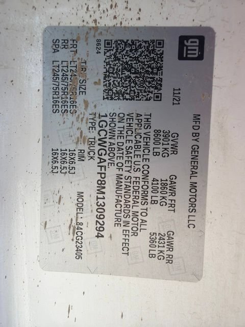 Used 2021 Chevrolet Express 2500 w/ Driver Convenience Package RWD image 17