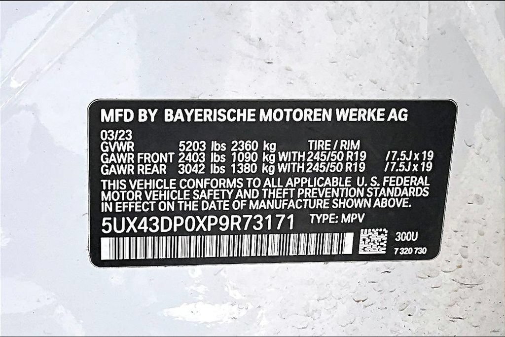 Used 2023 BMW X3 sDrive30i w/ Premium Package RWD image 31