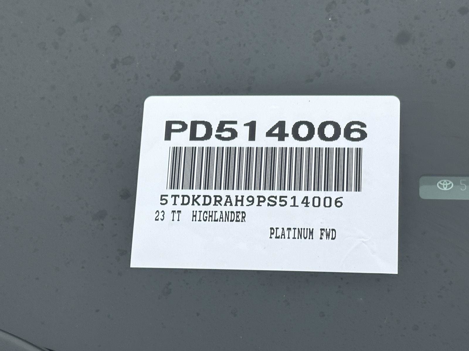 Used 2023 Toyota Highlander Platinum FWD image 66