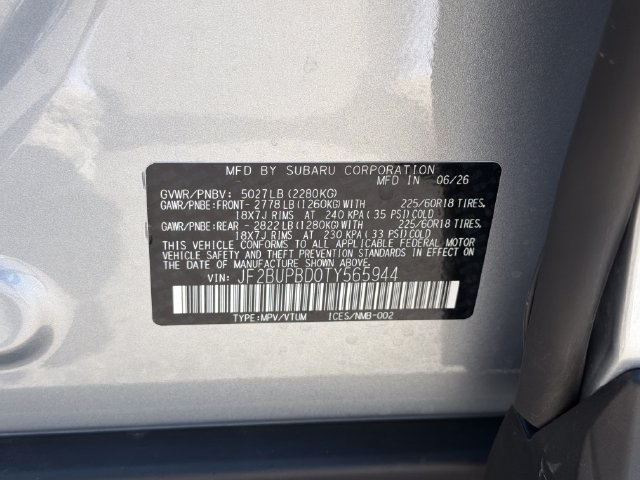 New 2026 Subaru Outback Premium AWD/4WD image 26