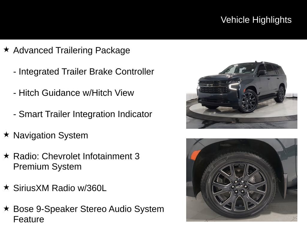 Used 2022 Chevrolet Tahoe RST w/ Luxury Package AWD/4WD image 38