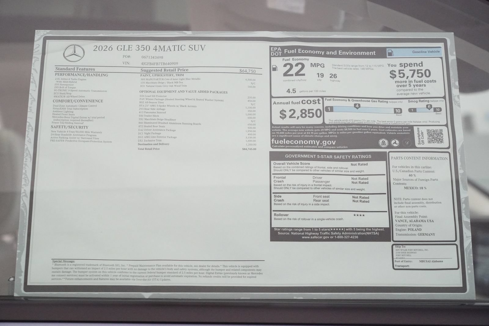 New 2026 Mercedes-Benz GLE 350 4MATIC image 35