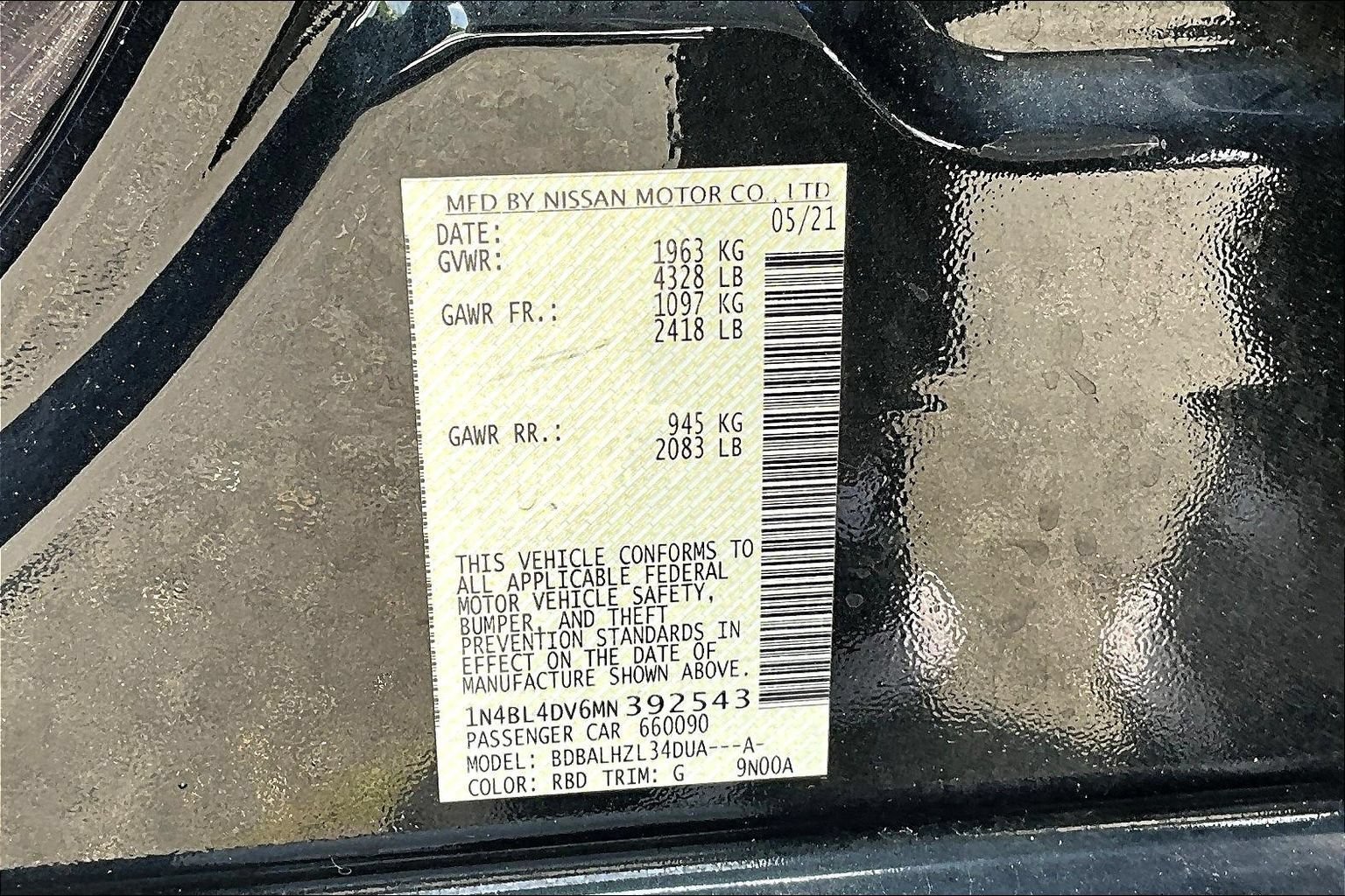 Used 2021 Nissan Altima 2.5 SV FWD image 19