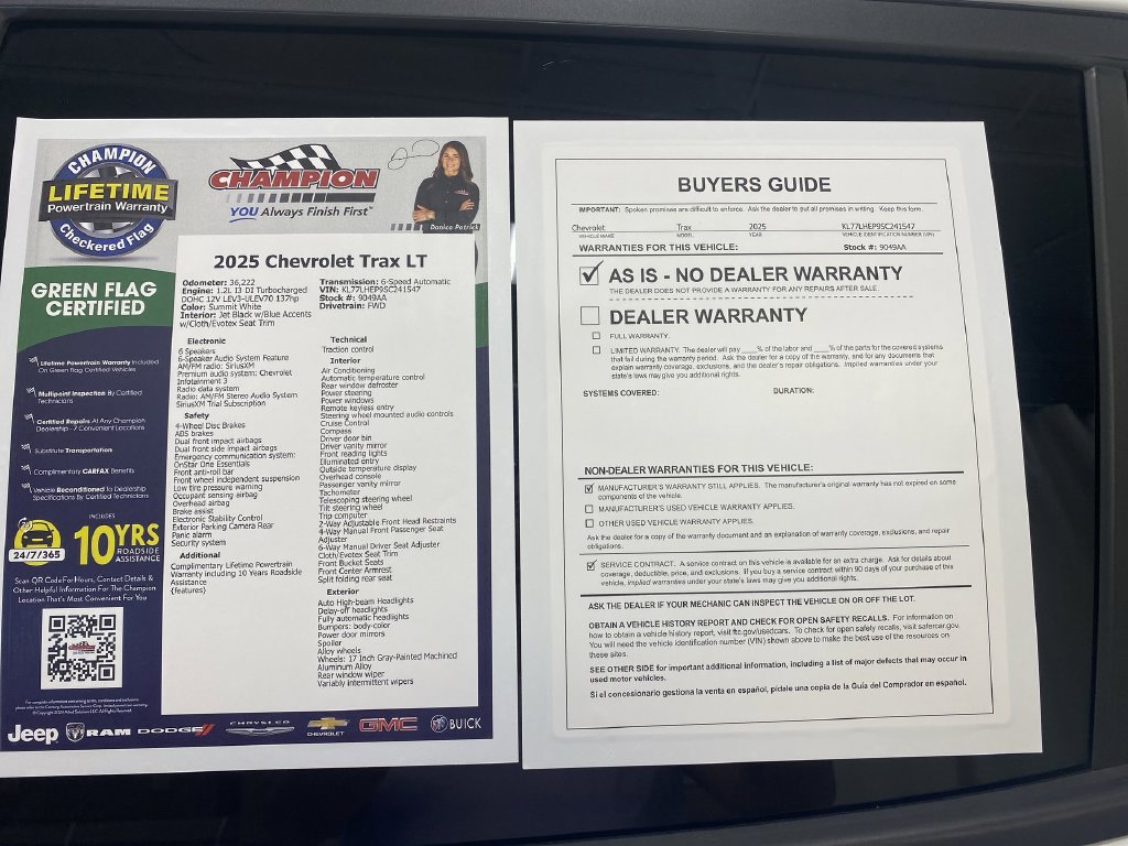 Certified 2025 Chevrolet Trax LT FWD image 43