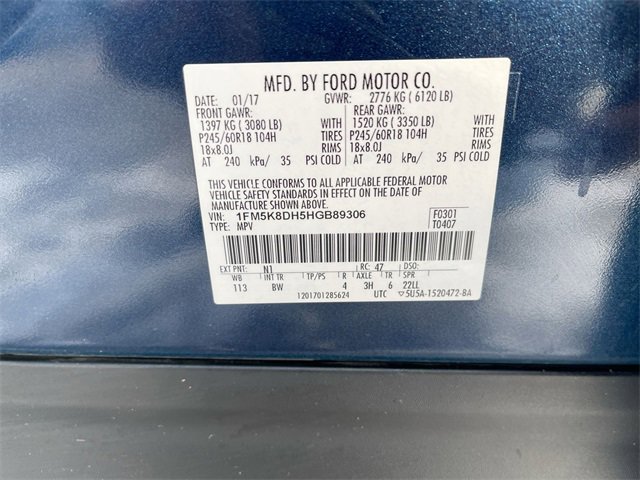 Used 2017 Ford Explorer XLT w/ Equipment Group 202A image 33