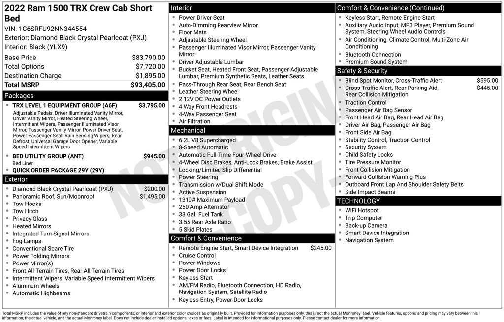 Used 2022 RAM 1500 TRX w/ TRX Level 1 Equipment Group image 24