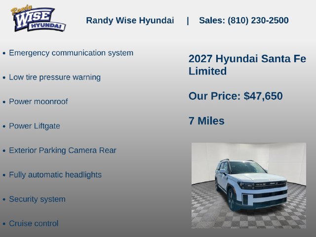 New 2027 Hyundai Santa Fe Limited AWD/4WD image 10