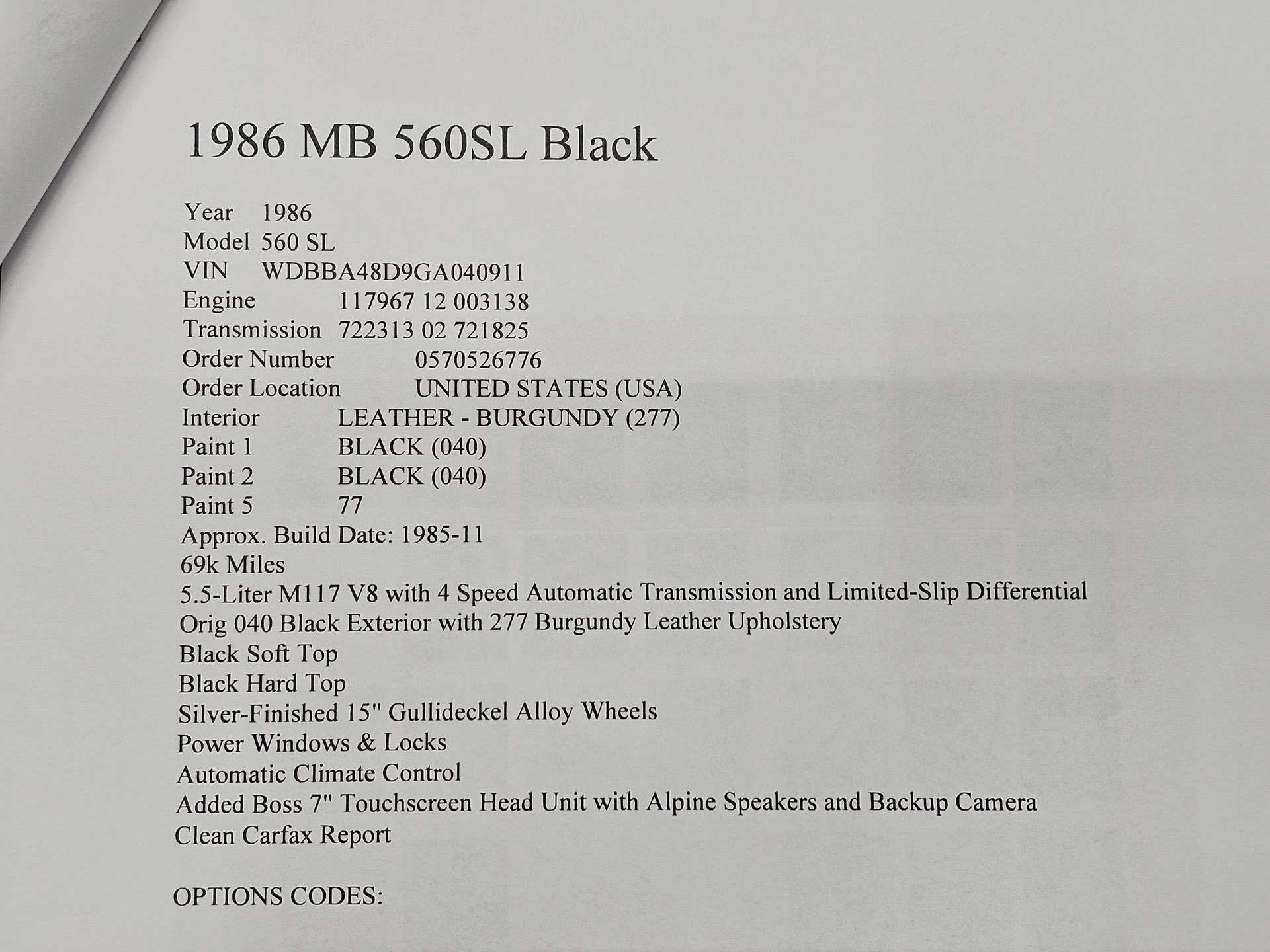 Used 1986 Mercedes-Benz 560 SL image 49