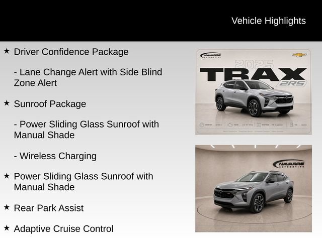 Used 2025 Chevrolet Trax RS w/ Sunroof Package FWD image 10
