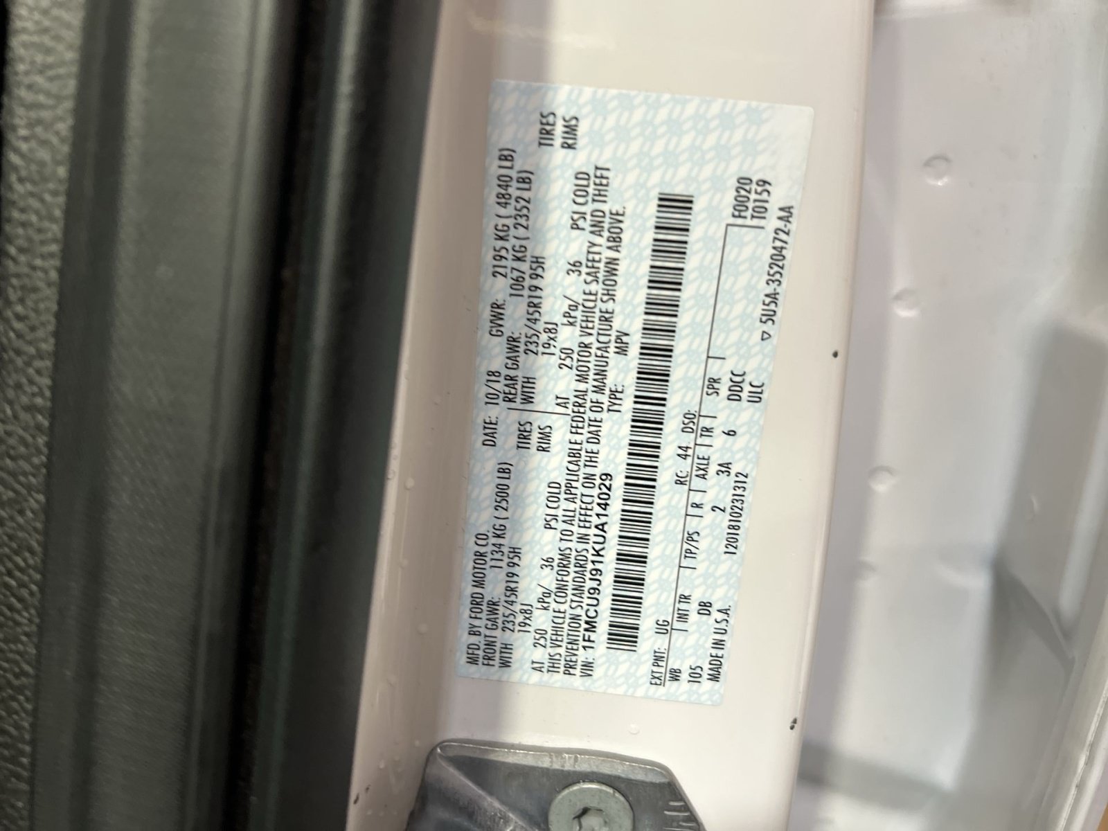 Used 2019 Ford Escape Titanium AWD/4WD image 27