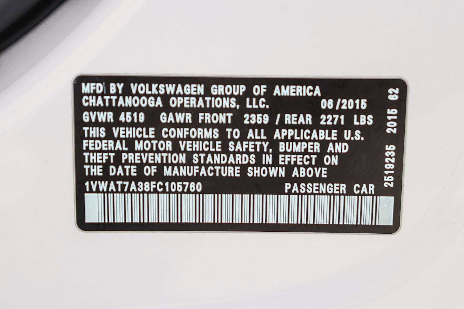 Used 2015 Volkswagen Passat 1.8T Limited Edition image 36